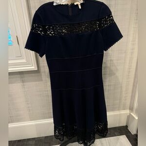 Rebecca Taylor navy and black dress